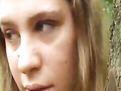 the blowjob was rough and unwanted in the amateur homemade movie.